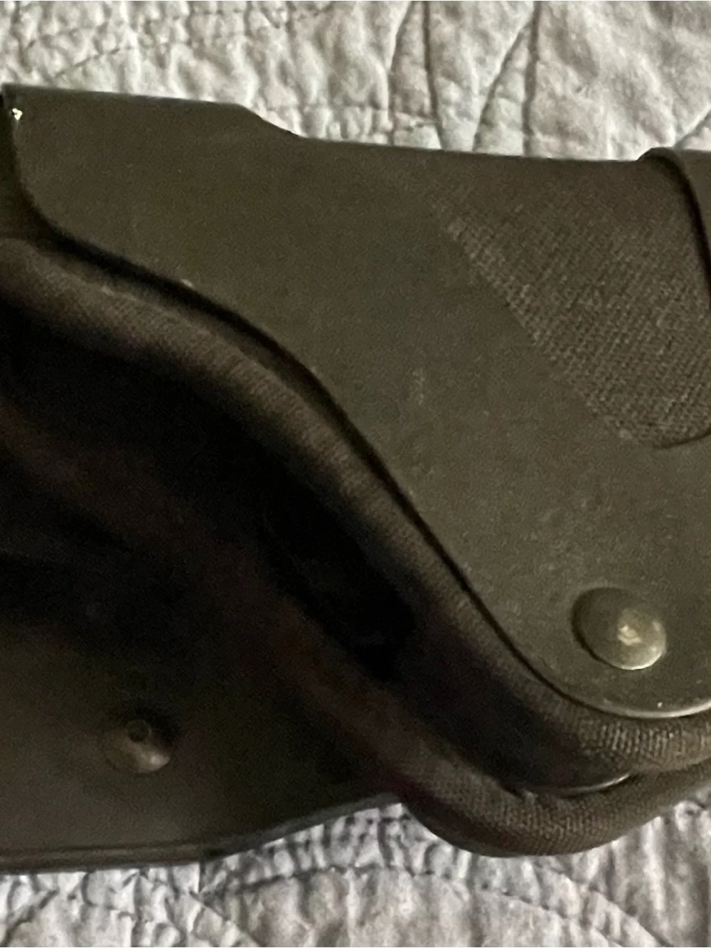 Bucheimer Basketweave Belt  Sz.36  Black  Uncle Mike's Sidekick Holster  Size 21